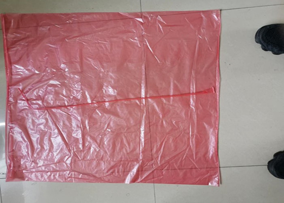 Красные одноразовые пластмассовые водорастворимые сумки для белья для медицинских / больничных