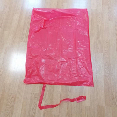 Красные одноразовые пластмассовые водорастворимые сумки для белья для медицинских / больничных