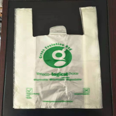 Biodegradable полиэтиленовый пакет MSDS футболки PVA расстворимый в воде аттестовал