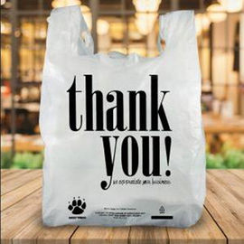Одежда упаковывая логотип Биодеградабле хозяйственных сумок изготовленный на заказ доступный